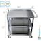 Amgood Utility Cart, Stainless Steel, 3 Shelves, 24" L, 15" W, 33" H AMG-CART-1524-KD-418 - alternate 4